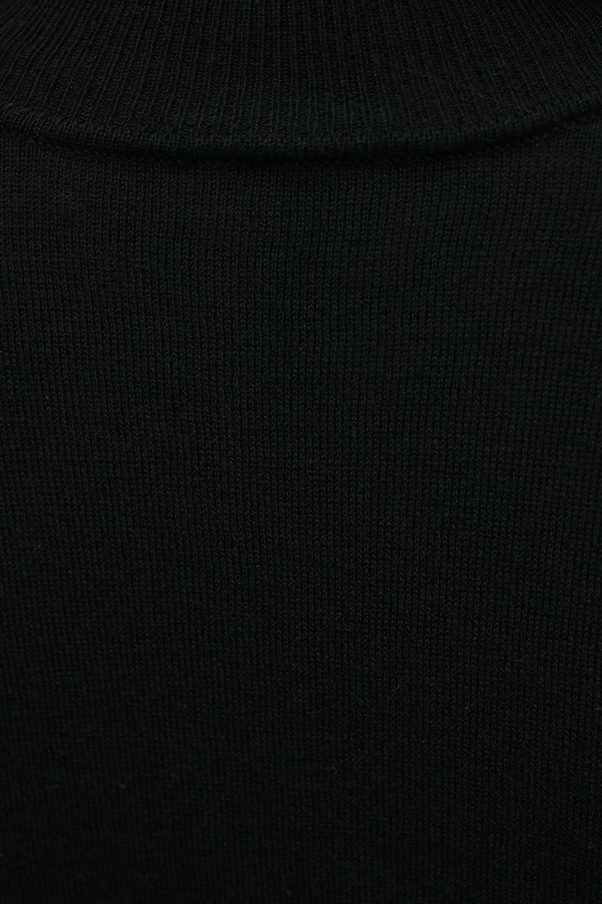 ウォッシャブル2WAYハイネックニット BLK FREE