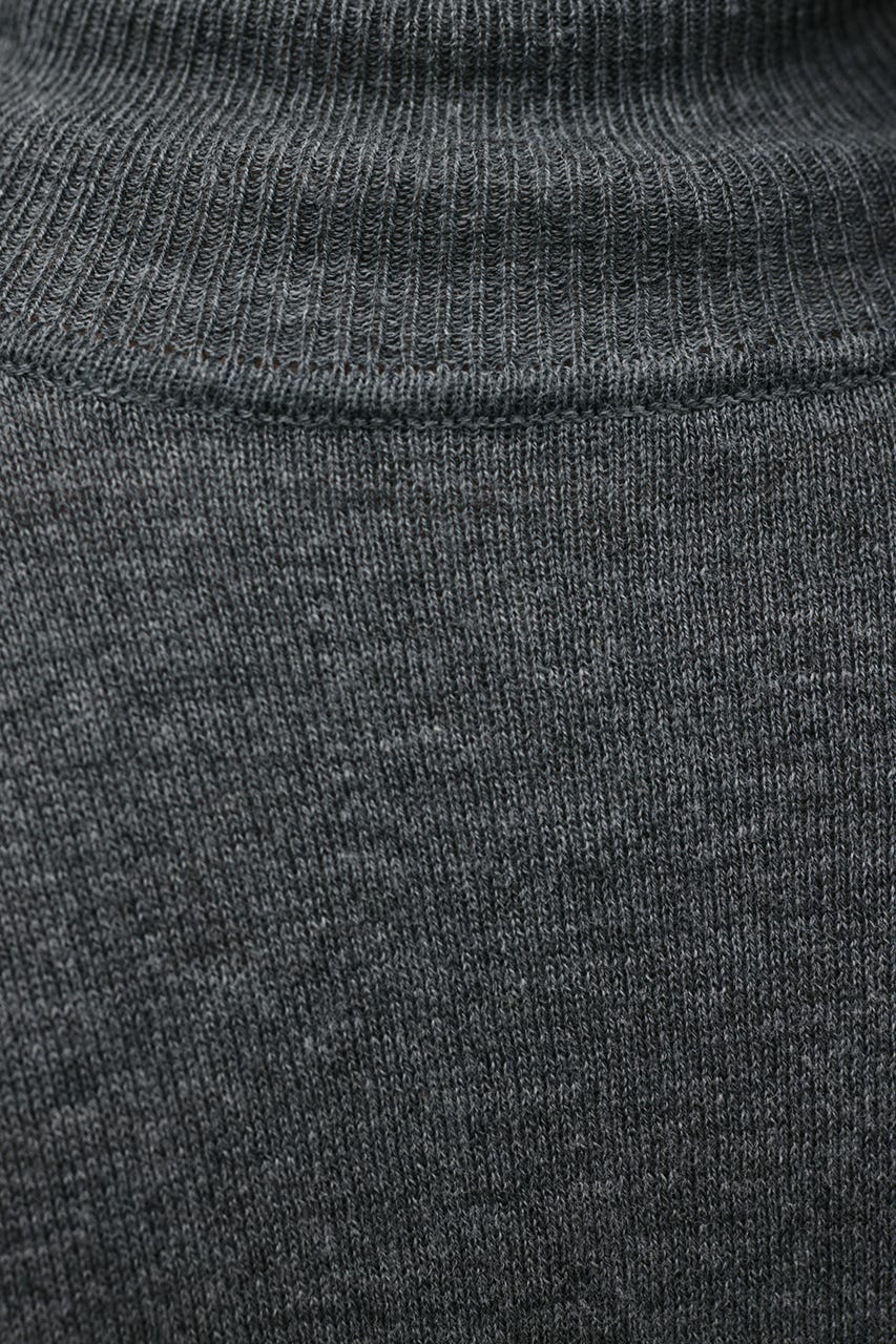 ウォッシャブル2WAYハイネックニット GRY FREE