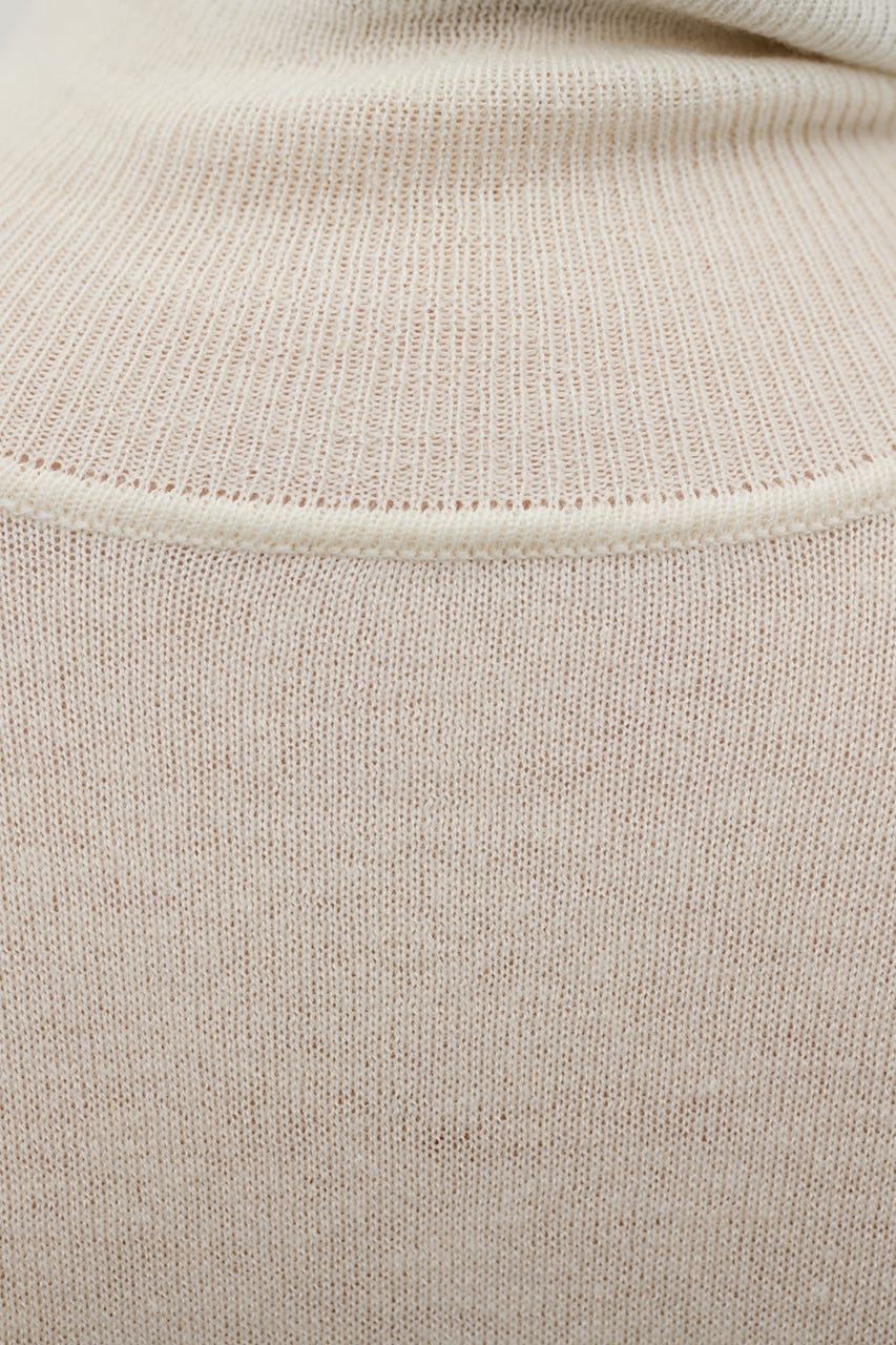 ウォッシャブル2WAYハイネックニット WHT FREE