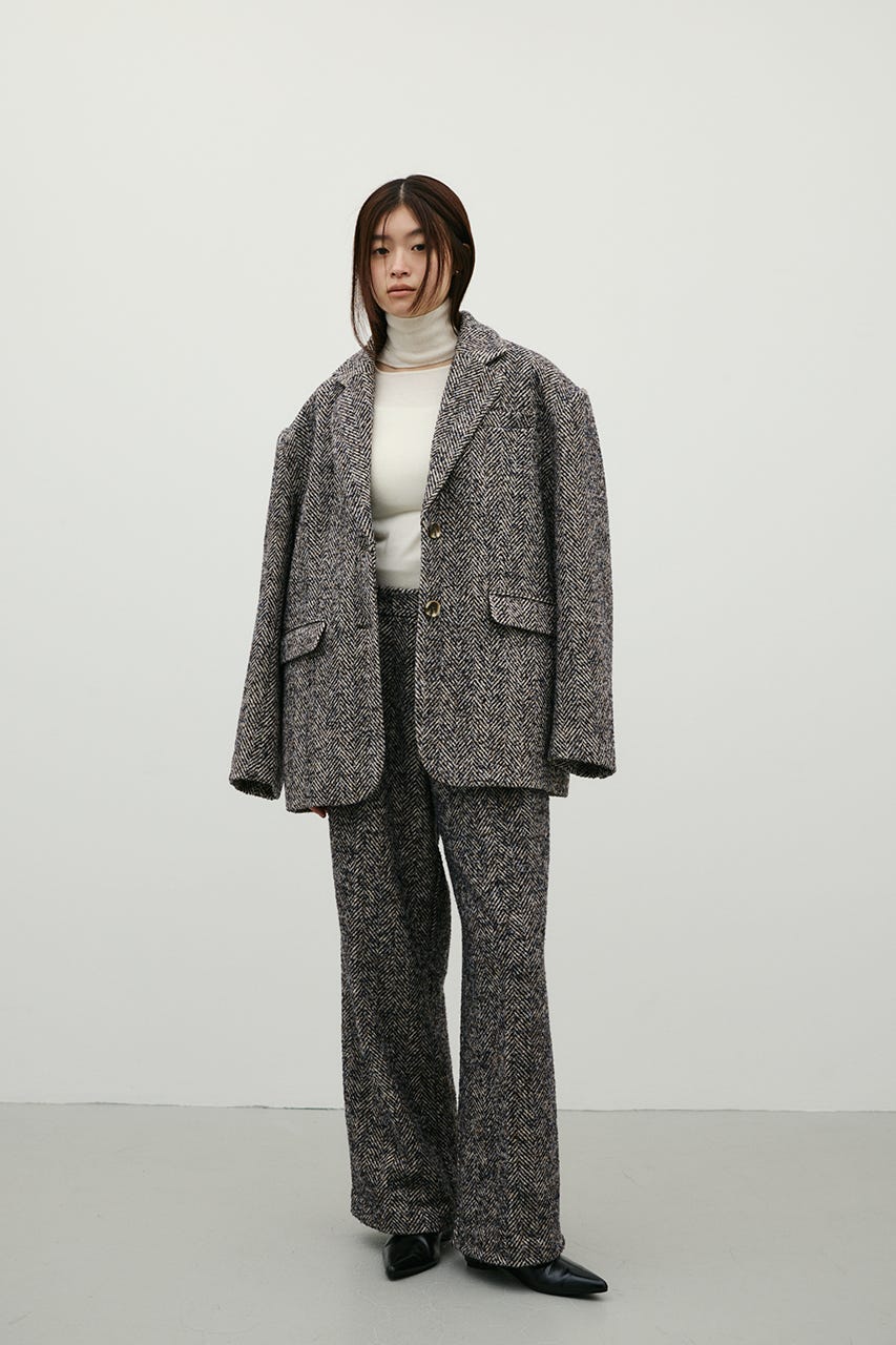 ウォッシャブル2WAYハイネックニット WHT FREE