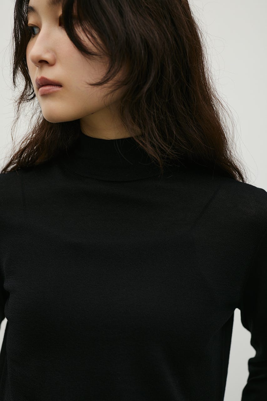 マシンウォッシャブルバックストリングニット BLK FREE