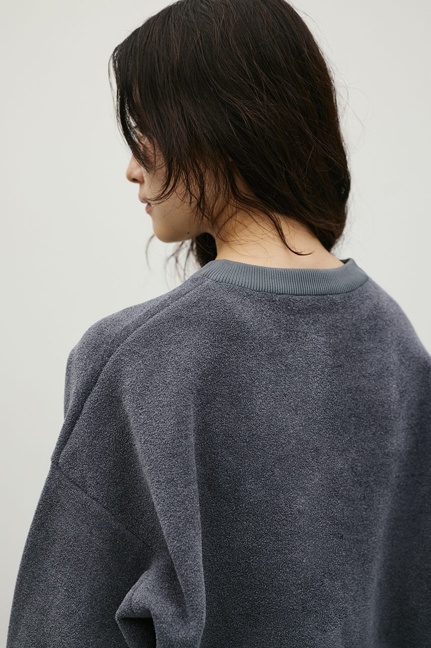 リバーシブルベロアカーディガン GRY FREE