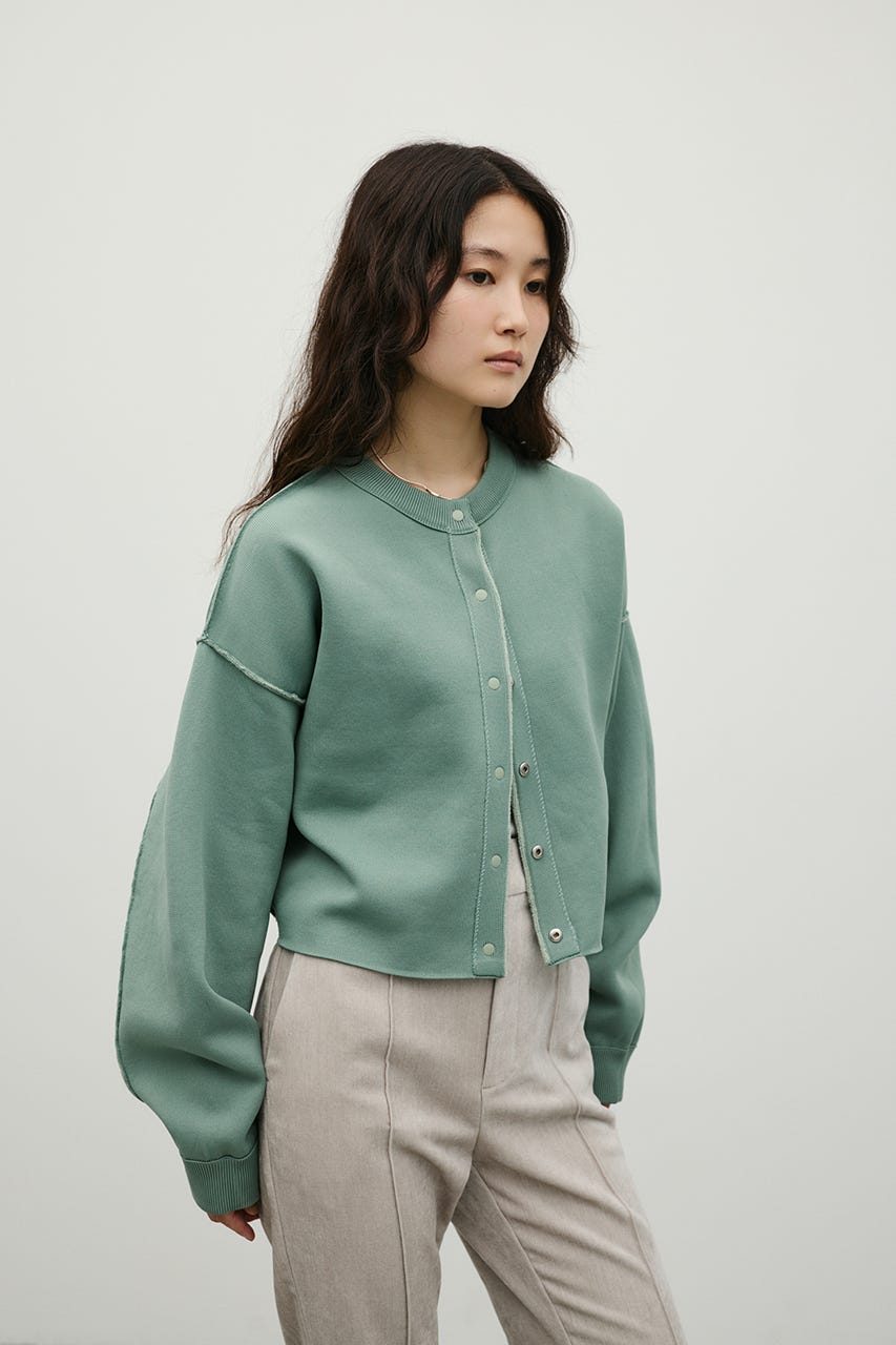 リバーシブルベロアカーディガン MINT FREE