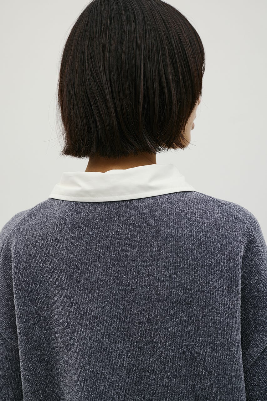 ラガーニットトップ GRY S