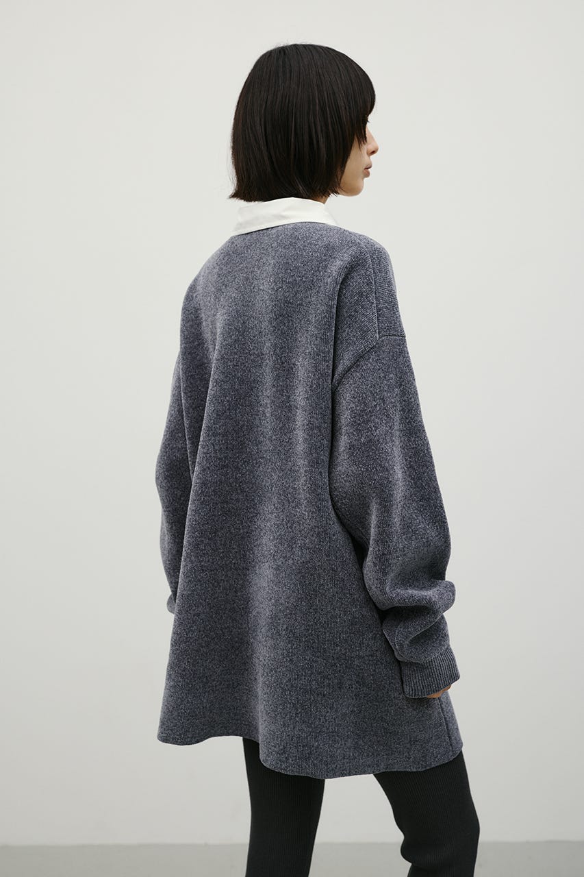 ラガーニットトップ GRY S