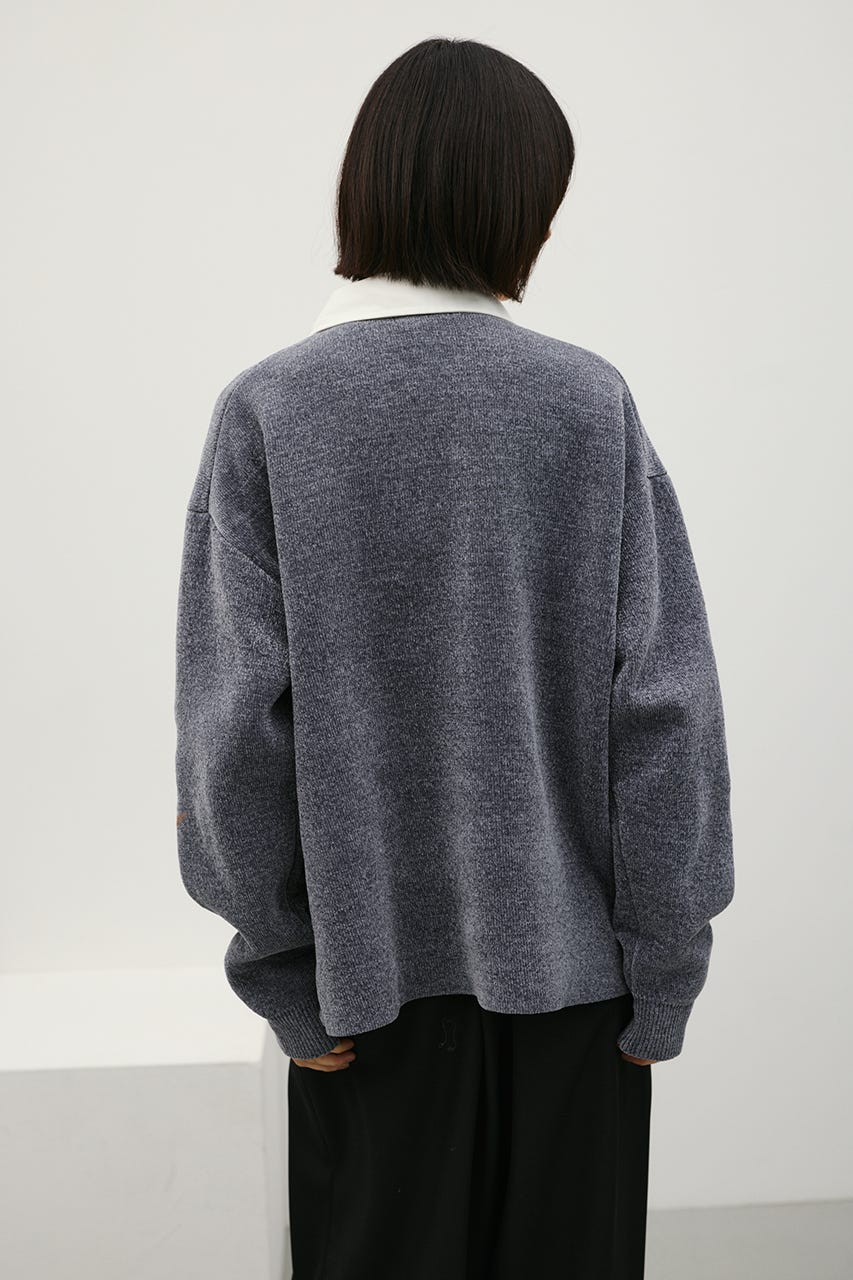 ラガーニットトップ GRY S