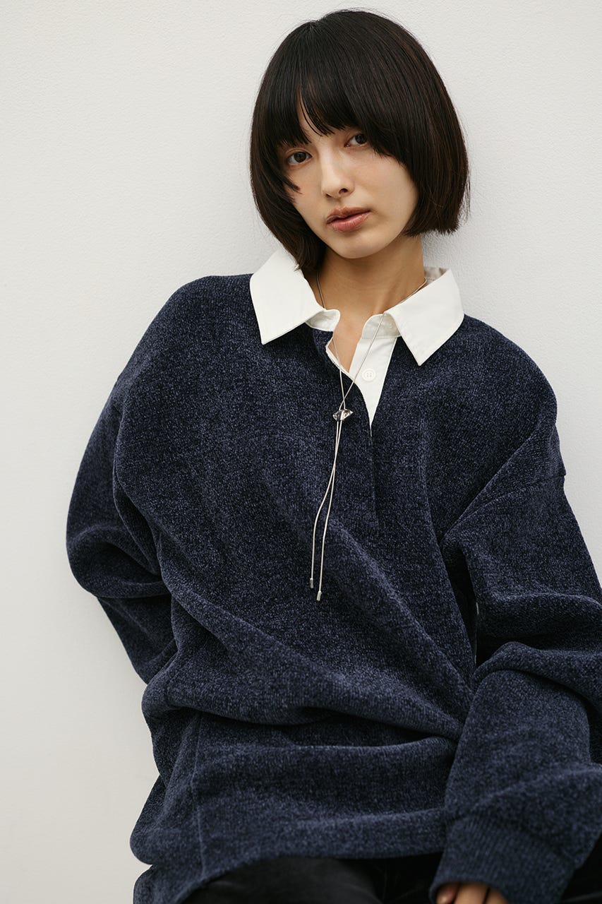 ラガーニットトップ NVY S