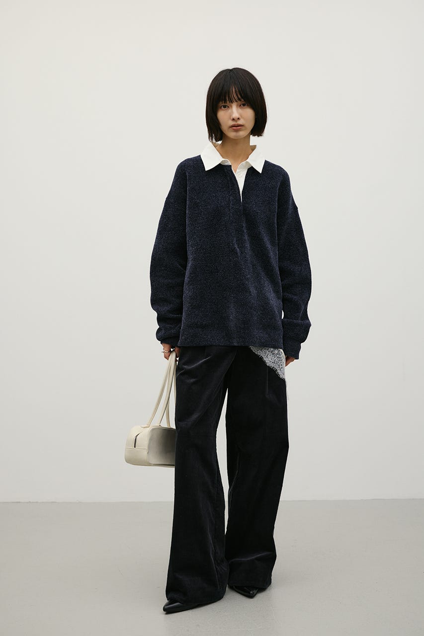 ラガーニットトップ NVY S