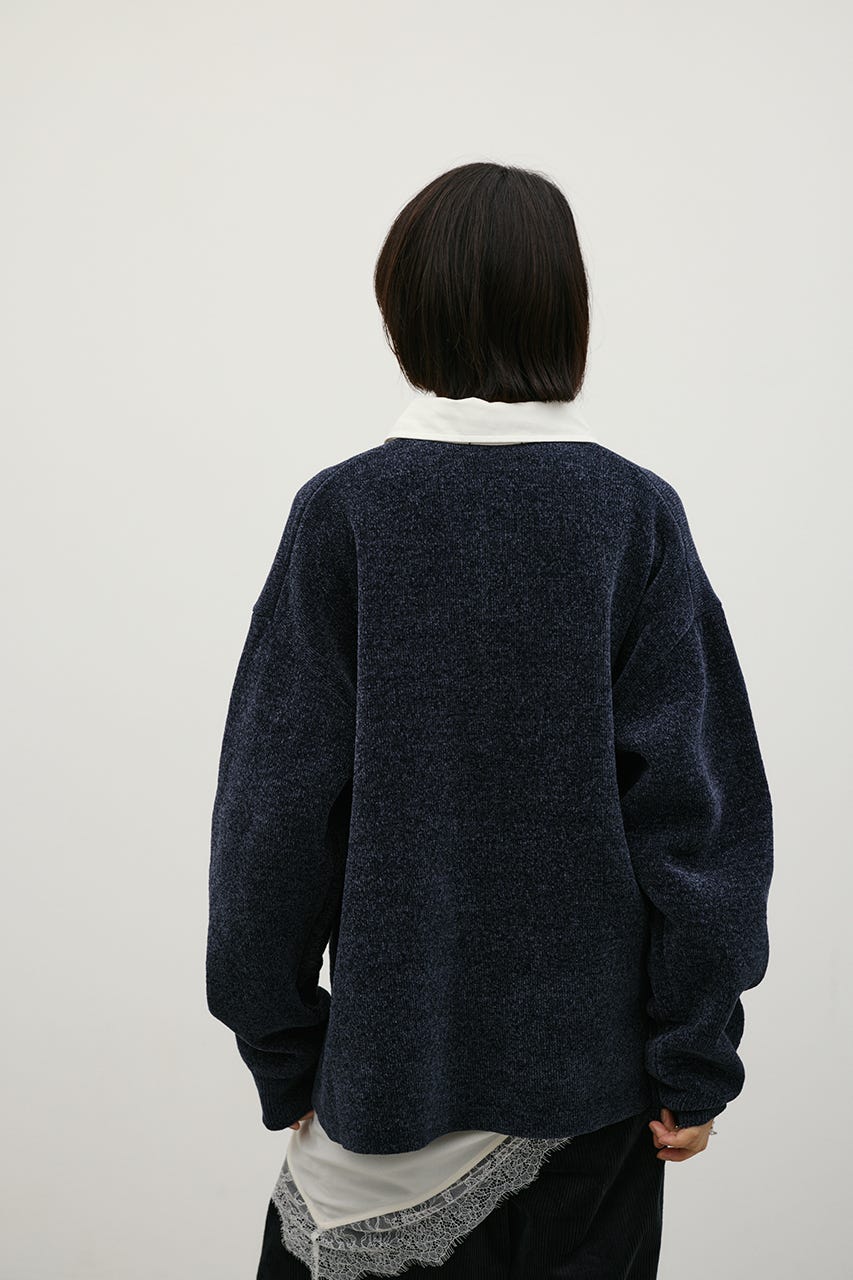 ラガーニットトップ NVY S