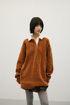 ラガーニットトップ