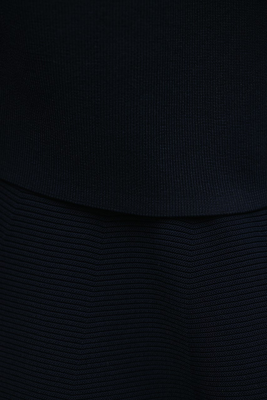 2ピースベストレイヤードワンピース NVY M