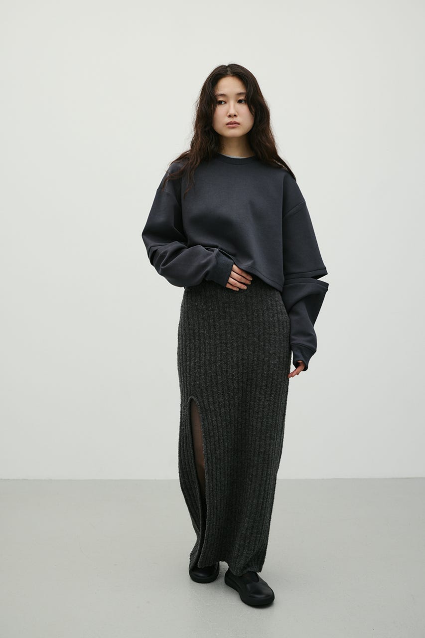 アームスリットスウェット C.GRY FREE