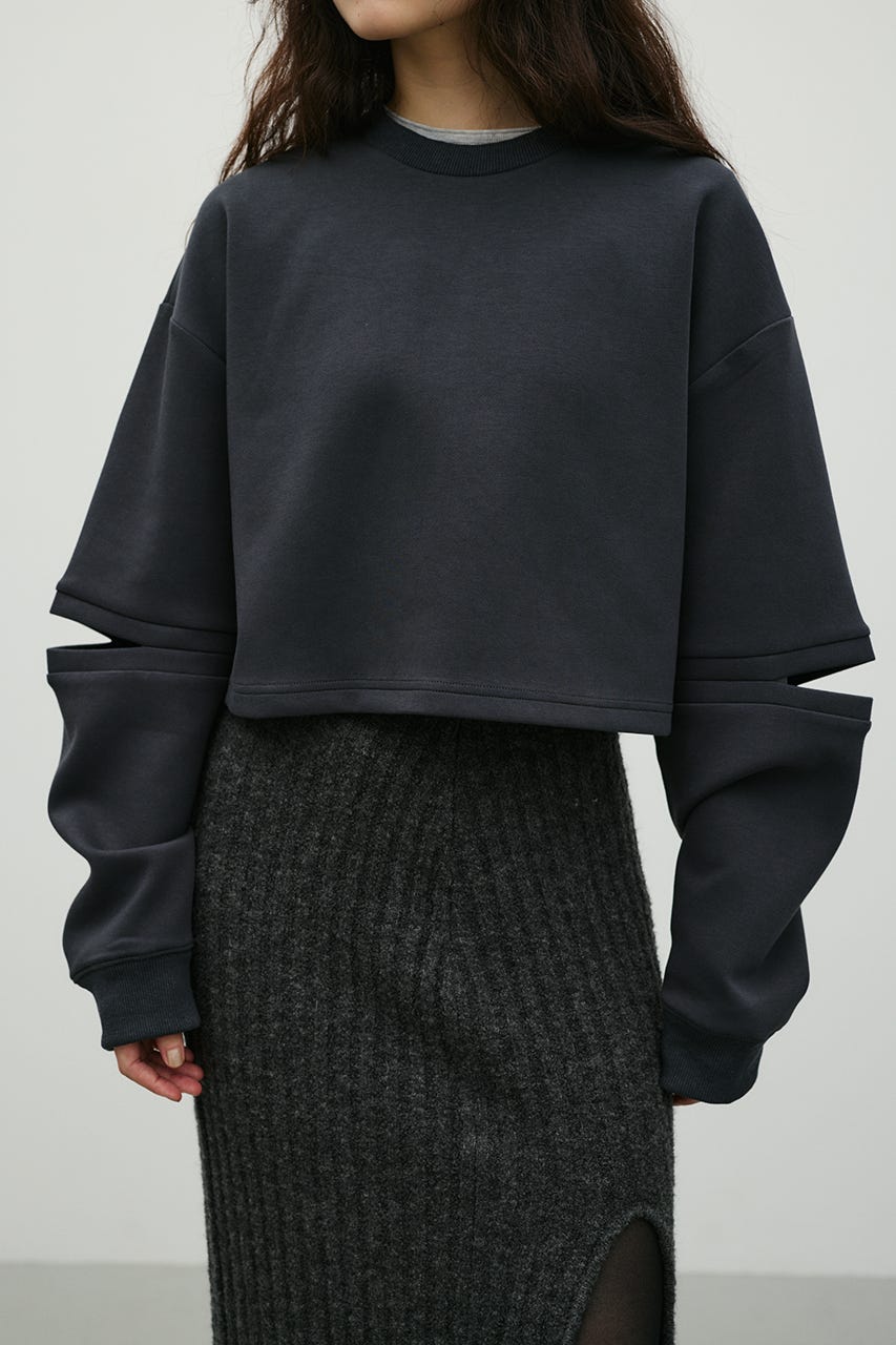 アームスリットスウェット C.GRY FREE