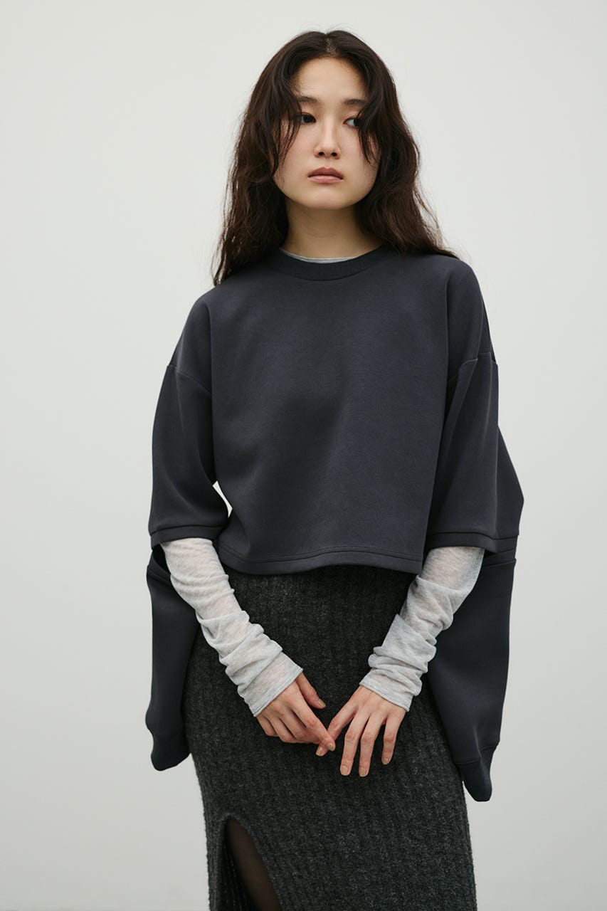 アームスリットスウェット C.GRY FREE