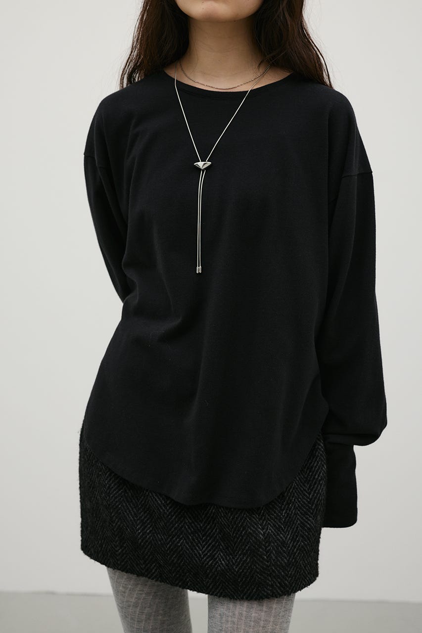 ルーズカットトップ BLK FREE