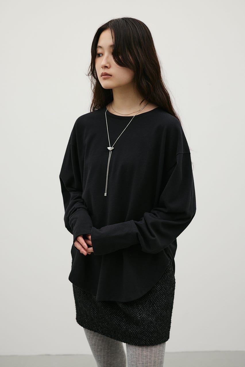 ルーズカットトップ BLK FREE