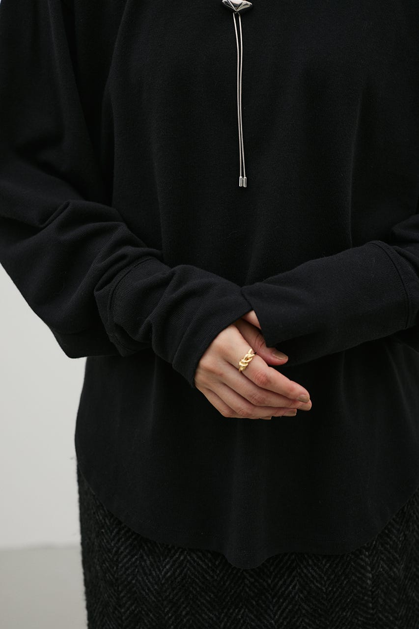 ルーズカットトップ BLK FREE