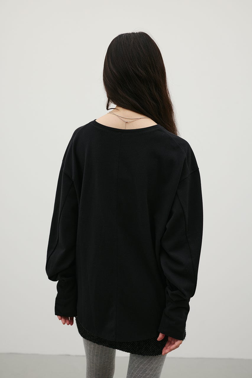 ルーズカットトップ BLK FREE