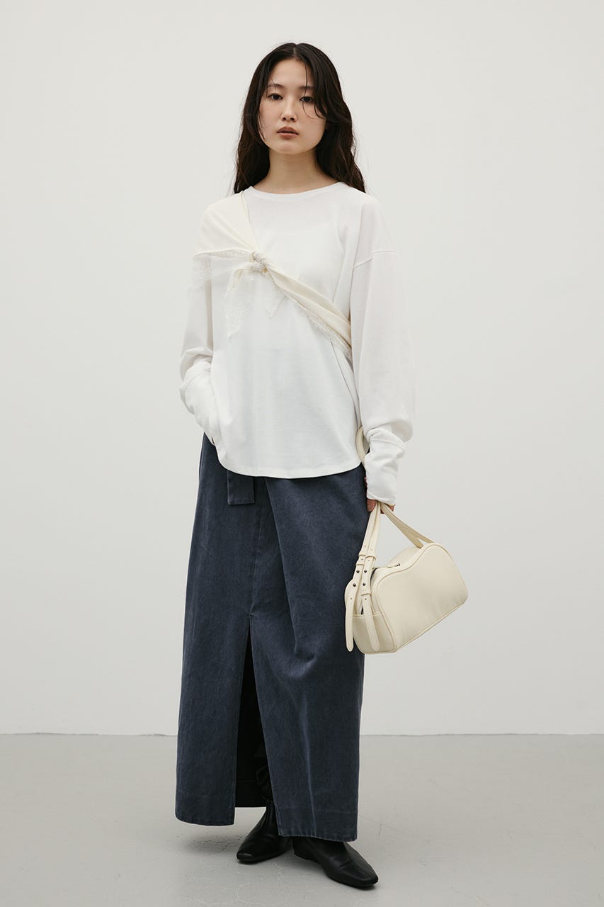 ルーズカットトップ WHT FREE