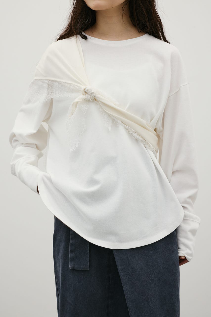 ルーズカットトップ WHT FREE