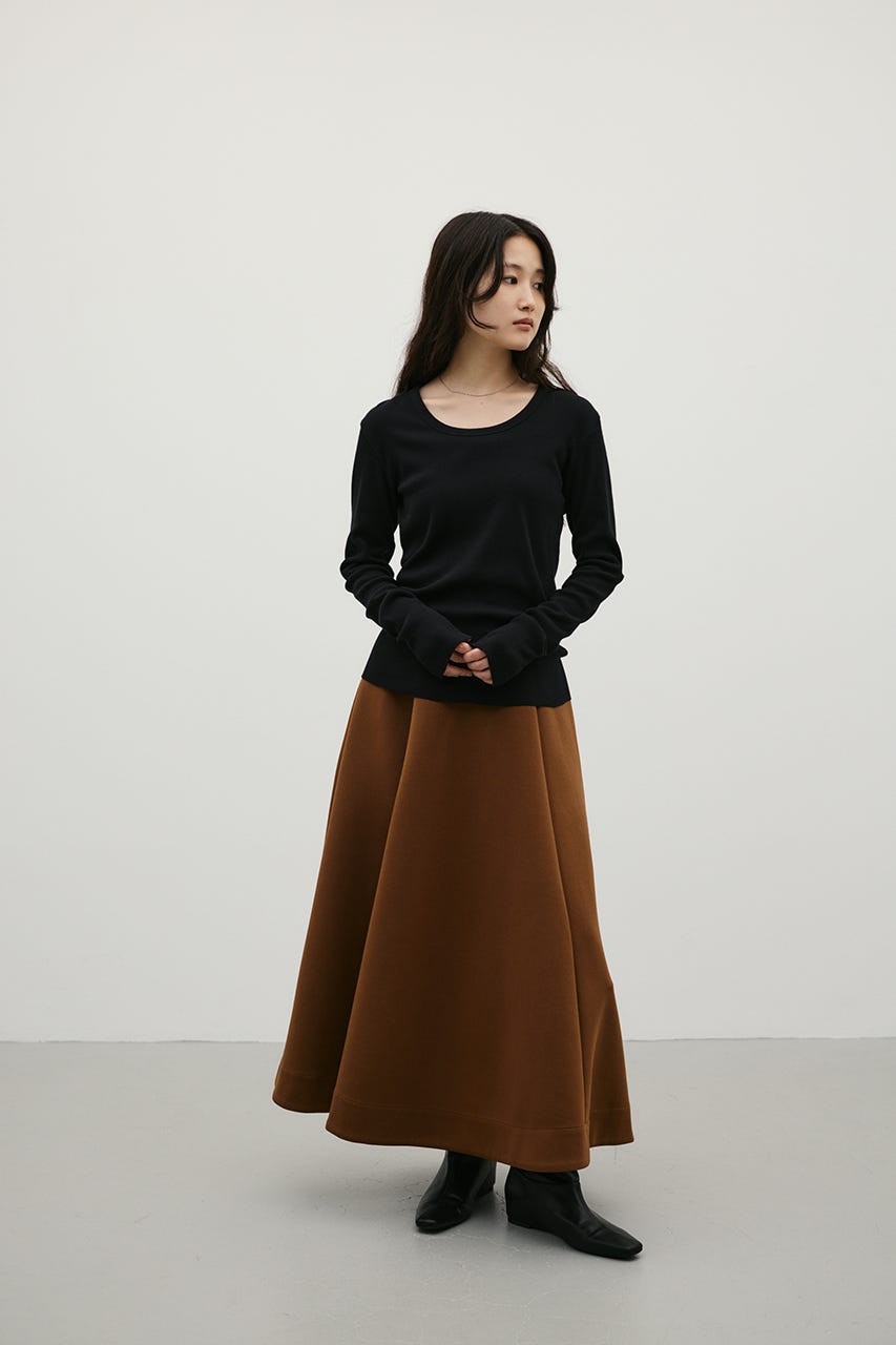 UネックロンT BLK FREE