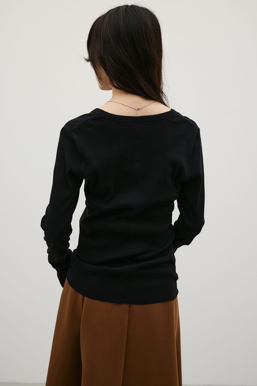 UネックロンT BLK FREE