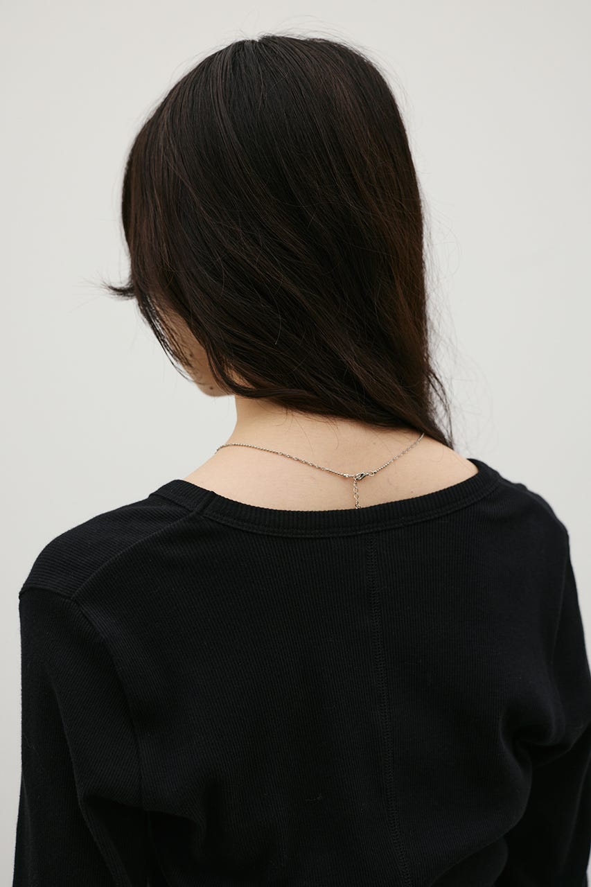 UネックロンT BLK FREE