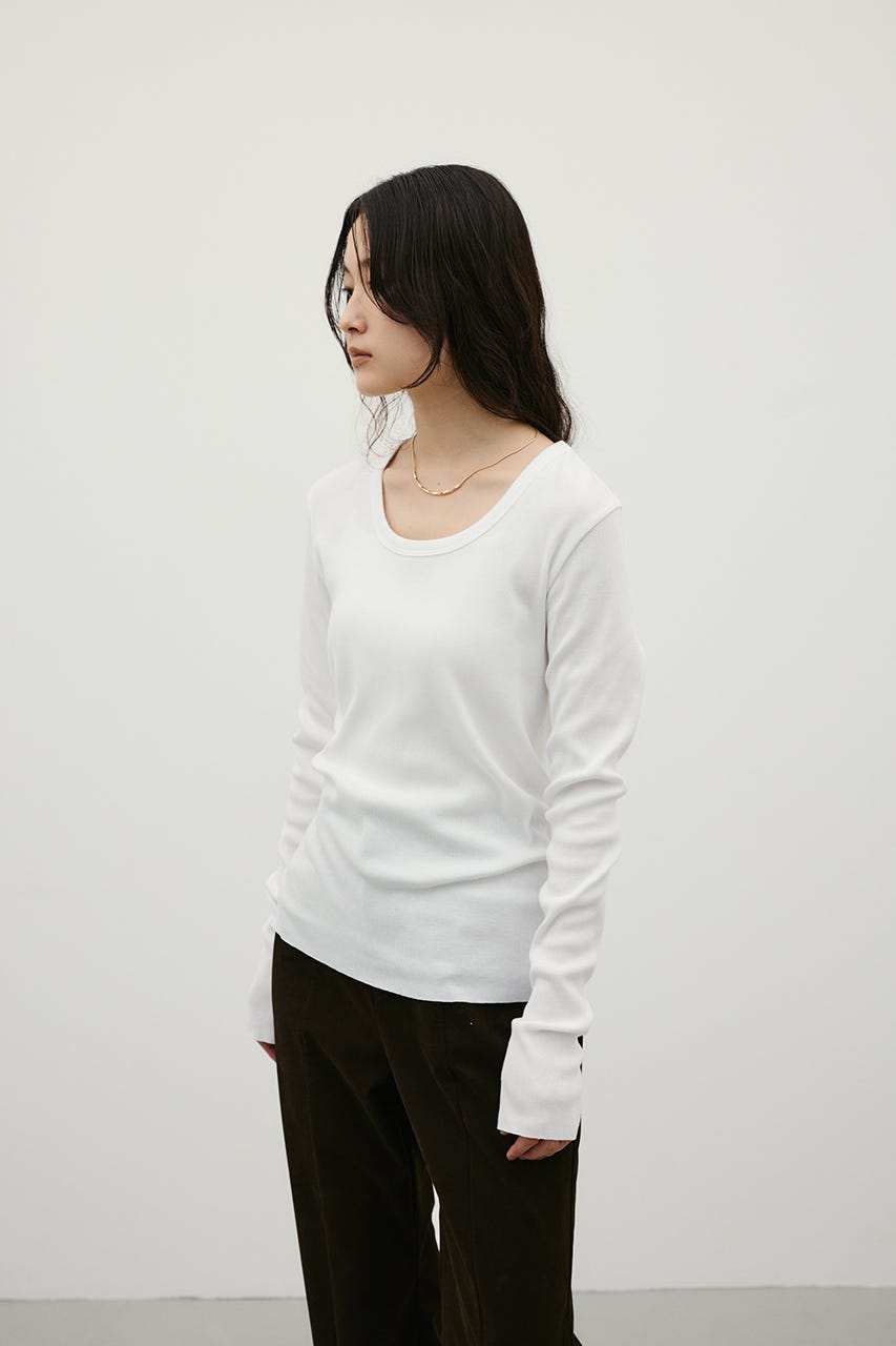 UネックロンT WHT FREE