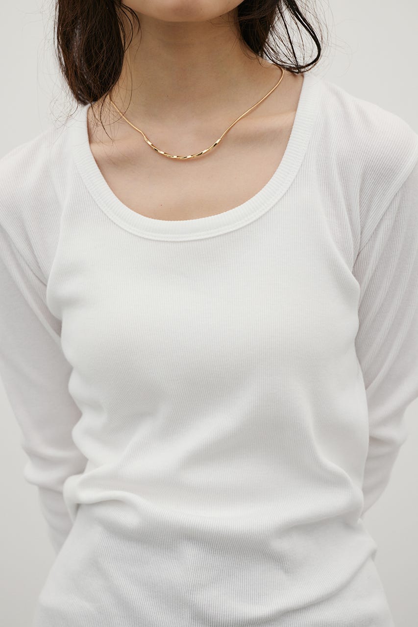 UネックロンT WHT FREE