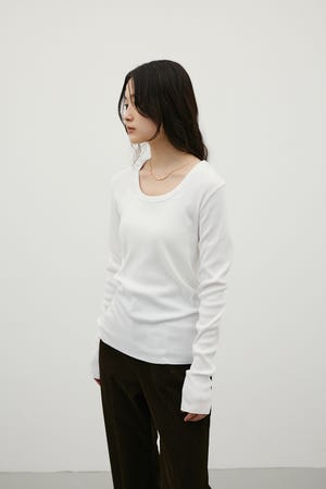 UネックロンT