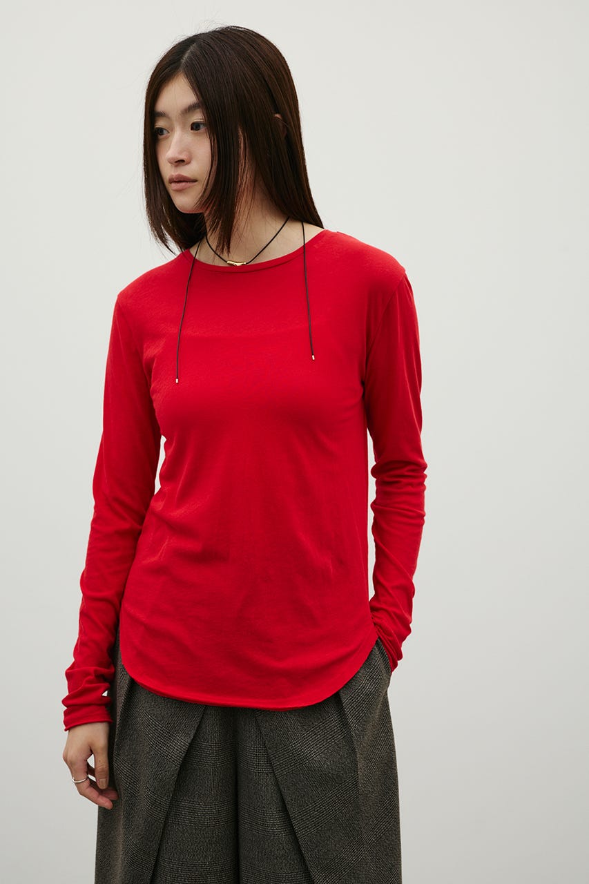 ロングスリーブスキントップ RED FREE