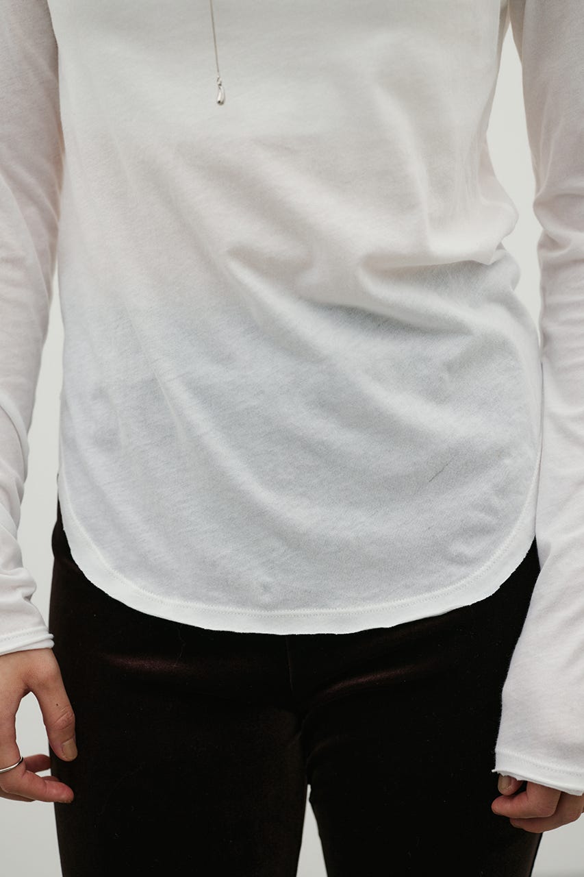 ロングスリーブスキントップ WHT FREE