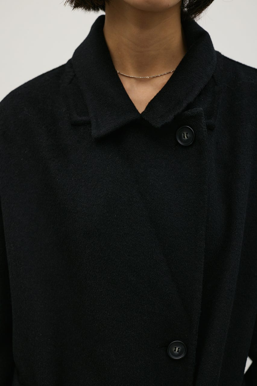 ウールリバーロングコート BLK FREE