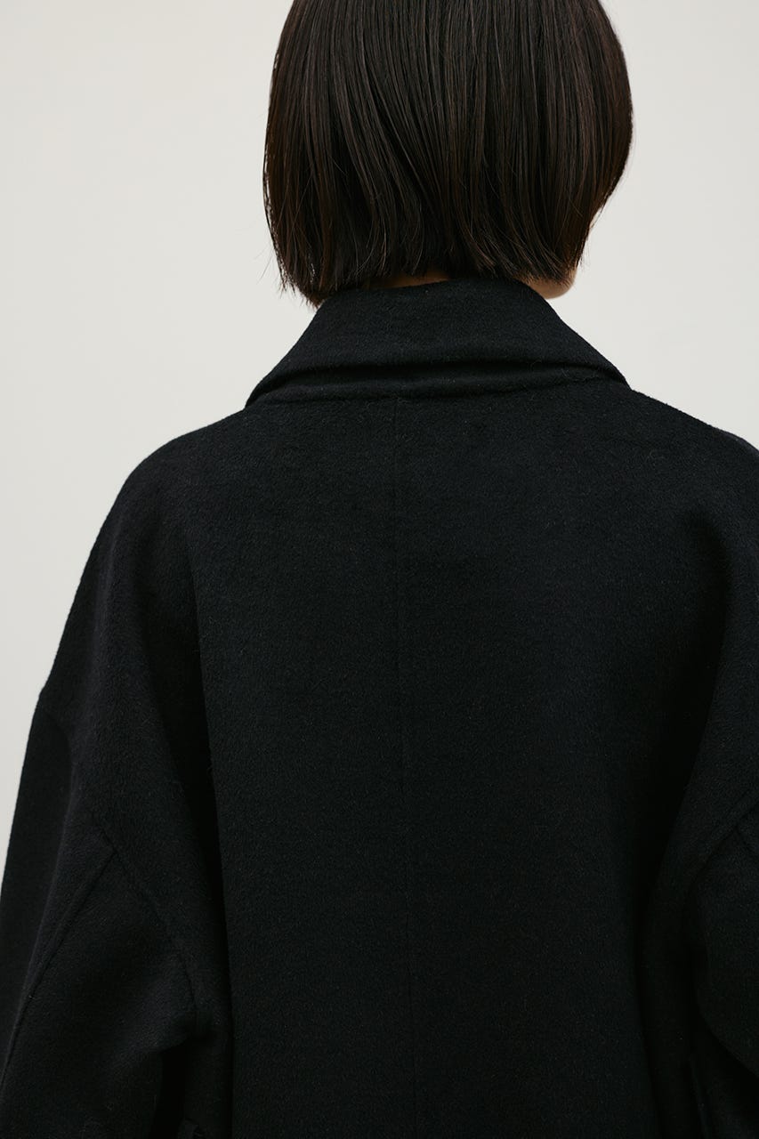 ウールリバーロングコート BLK FREE