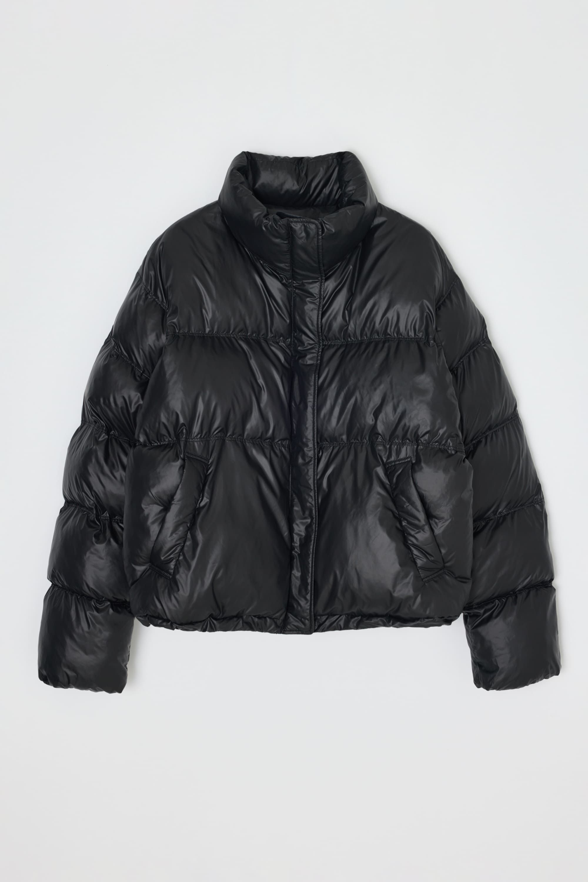 パッファースタンドブルゾン BLK FREE