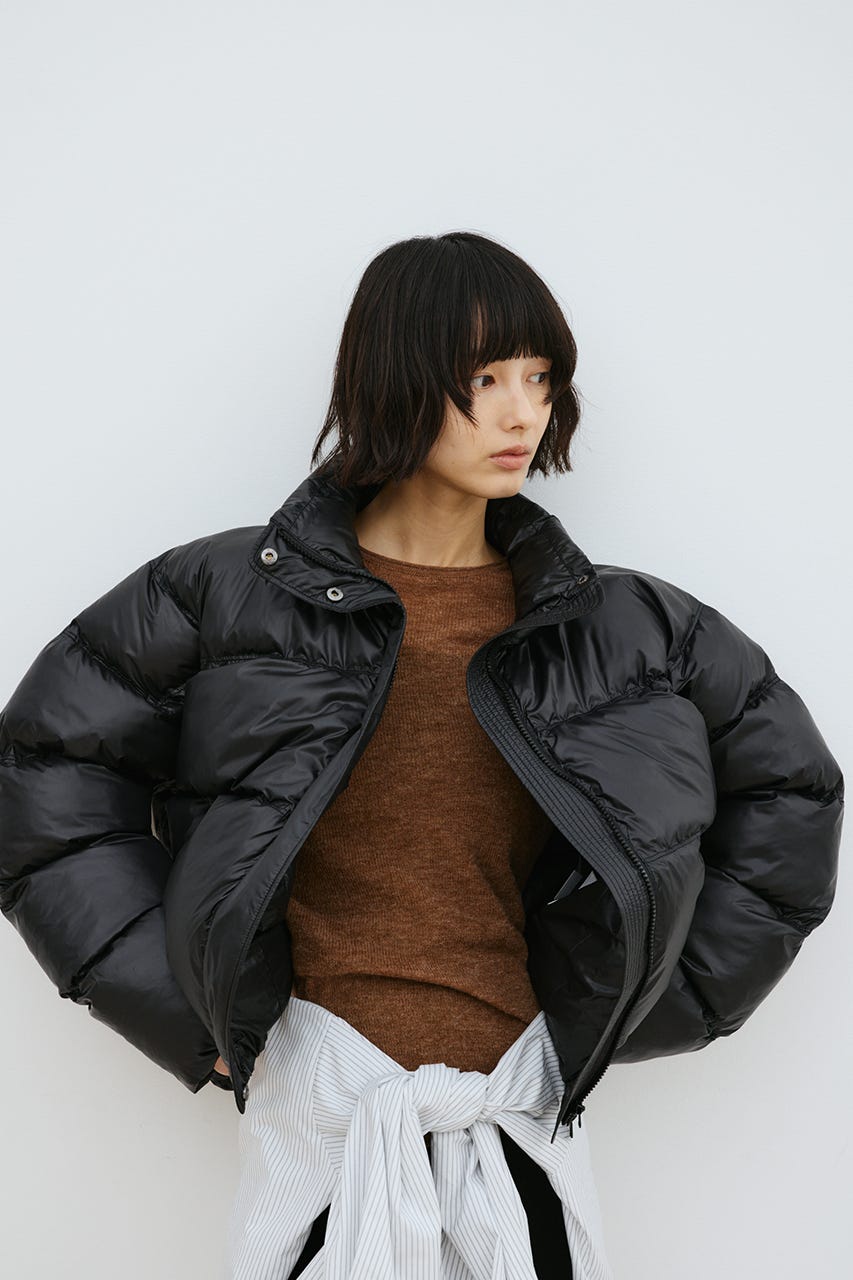 パッファースタンドブルゾン BLK FREE