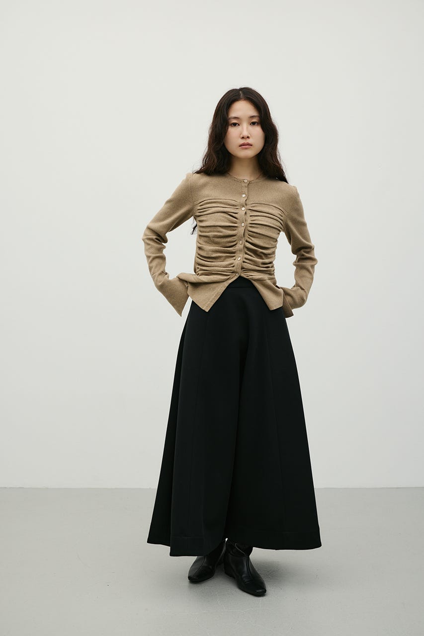 ダンボールフレアスカート BLK M
