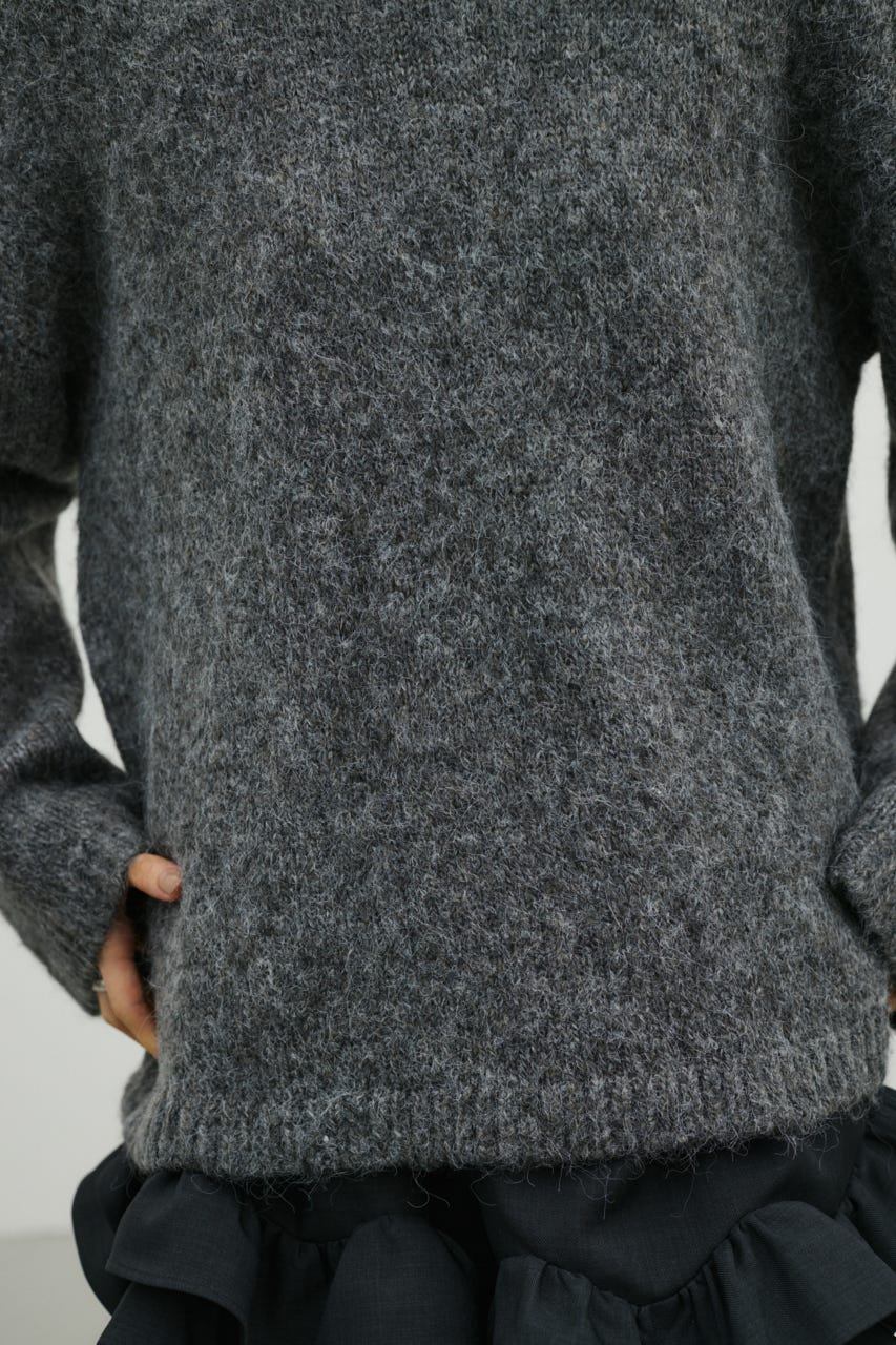 シャギールーズニットトップ GRY FREE