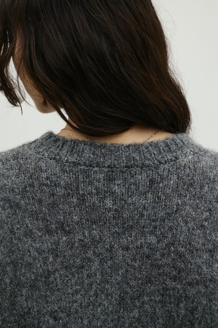 シャギールーズニットトップ GRY FREE
