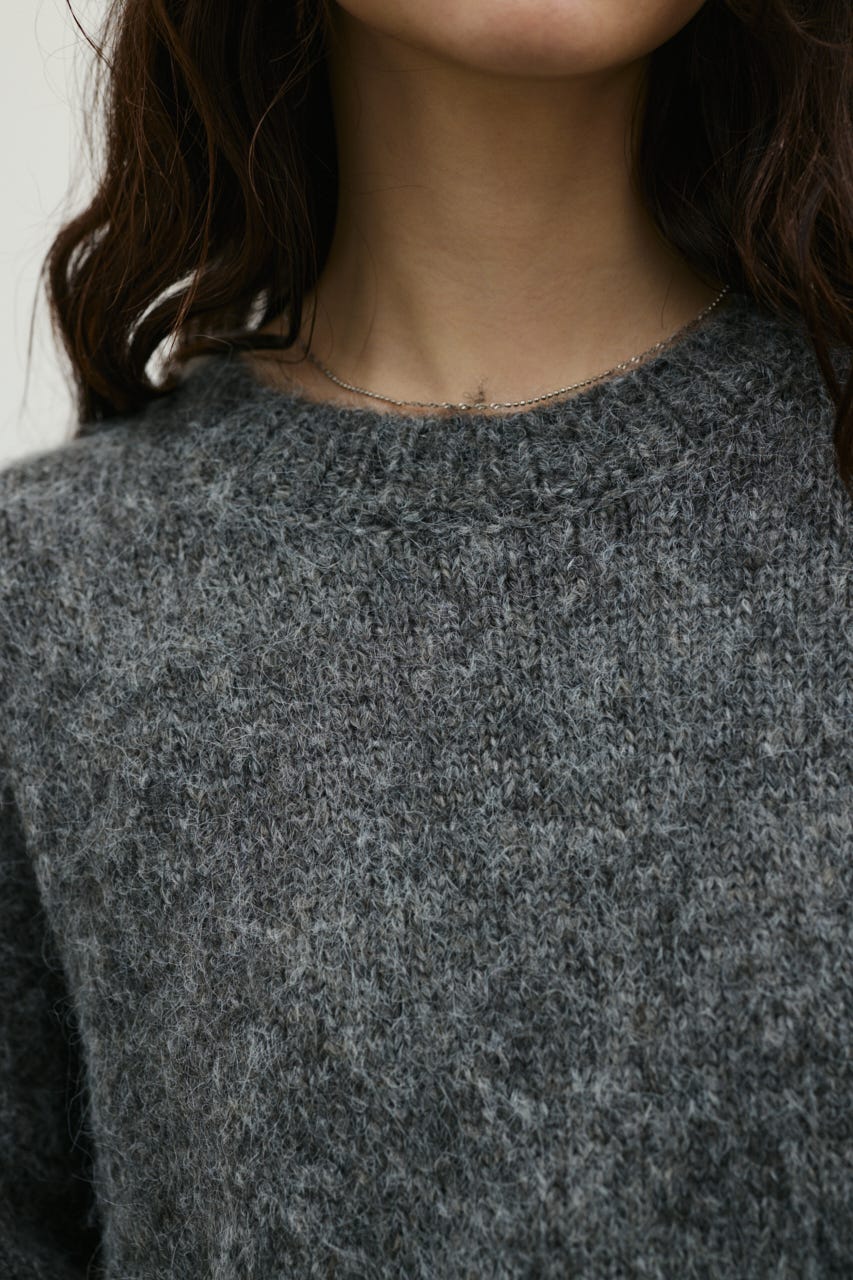 シャギールーズニットトップ GRY FREE