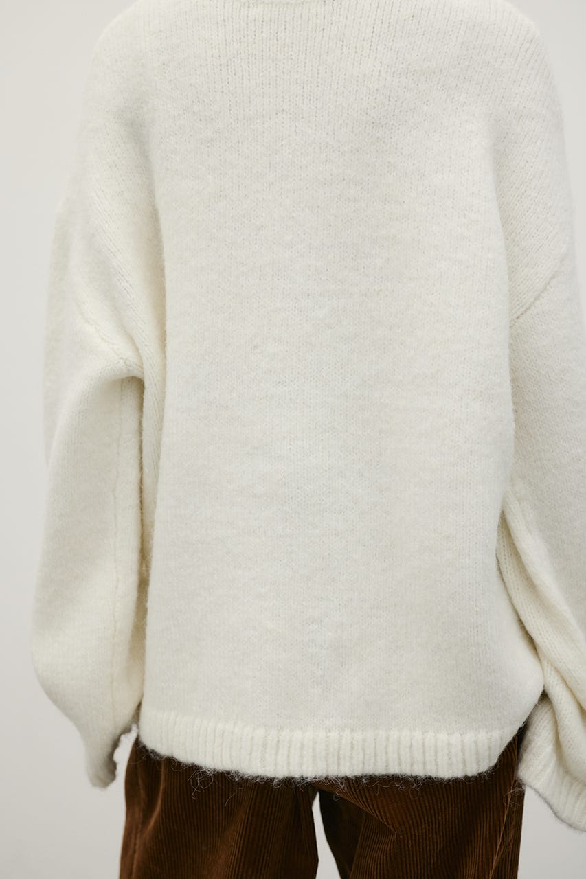 シャギールーズニットトップ WHT FREE