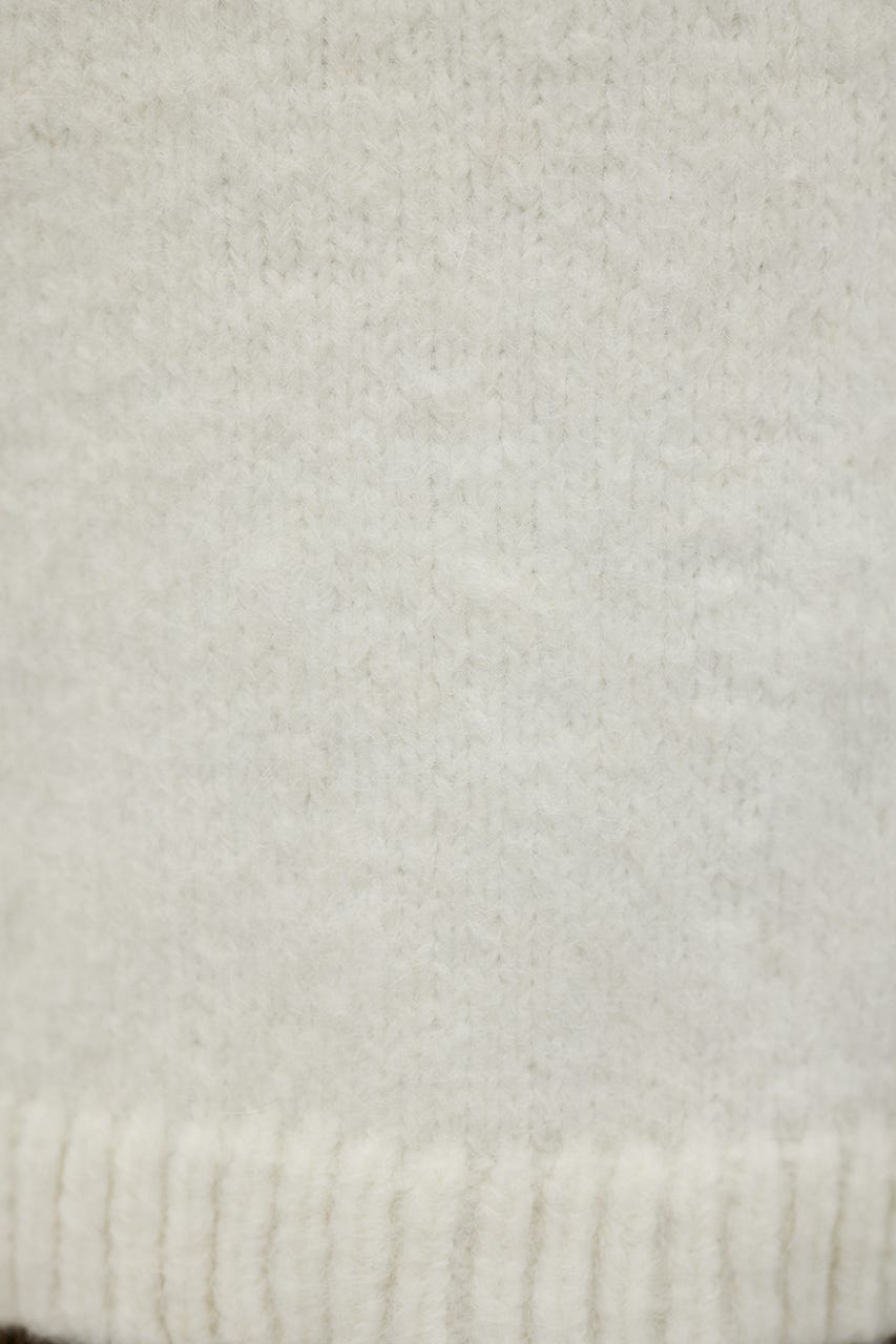 シャギールーズニットトップ WHT FREE
