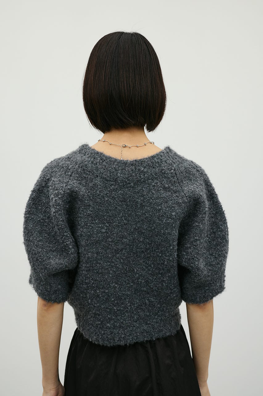 ブークレーショートニット C.GRY FREE