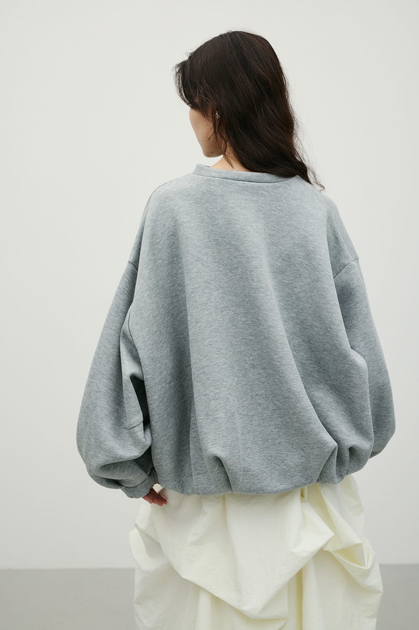 フロントジップダンボールスウェット GRY FREE