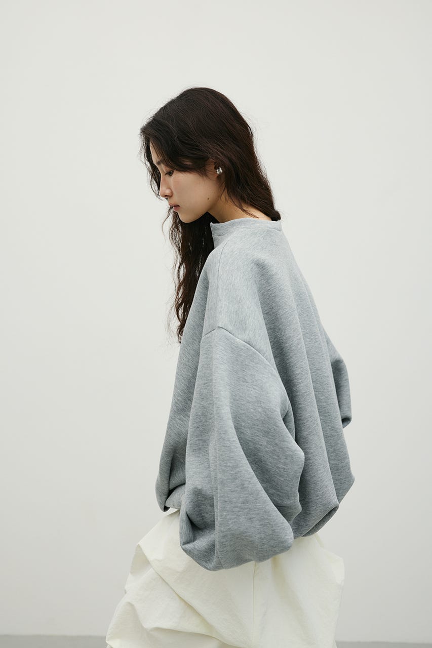 フロントジップダンボールスウェット GRY FREE