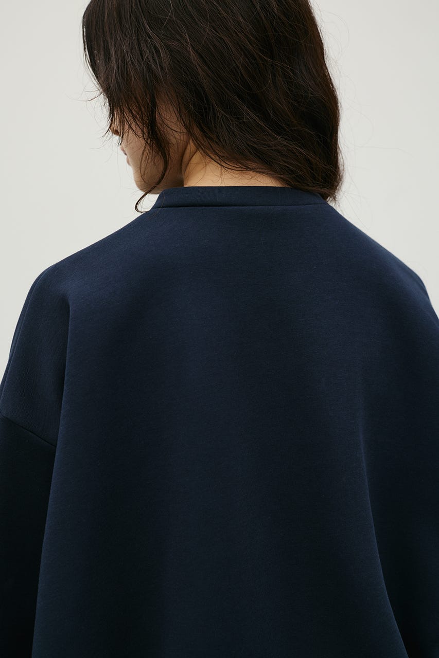 フロントジップダンボールスウェット NVY FREE