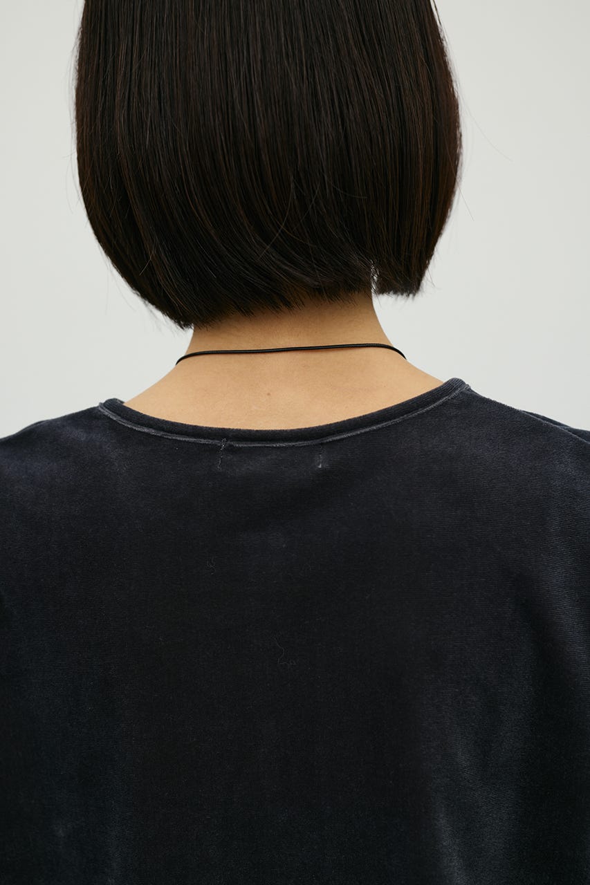コンパクトベロアカーディガン GRY FREE