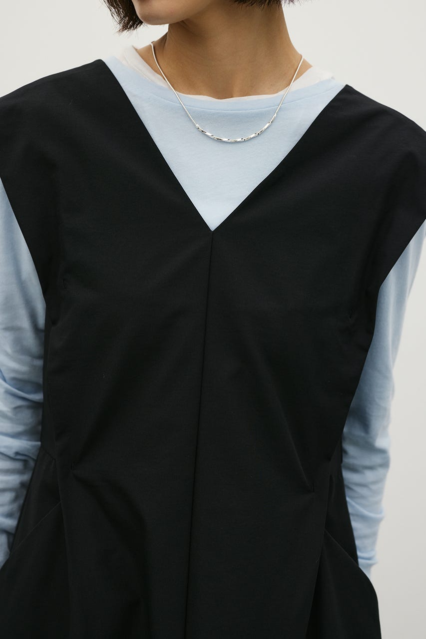 ティアードバルーンワンピース BLK S