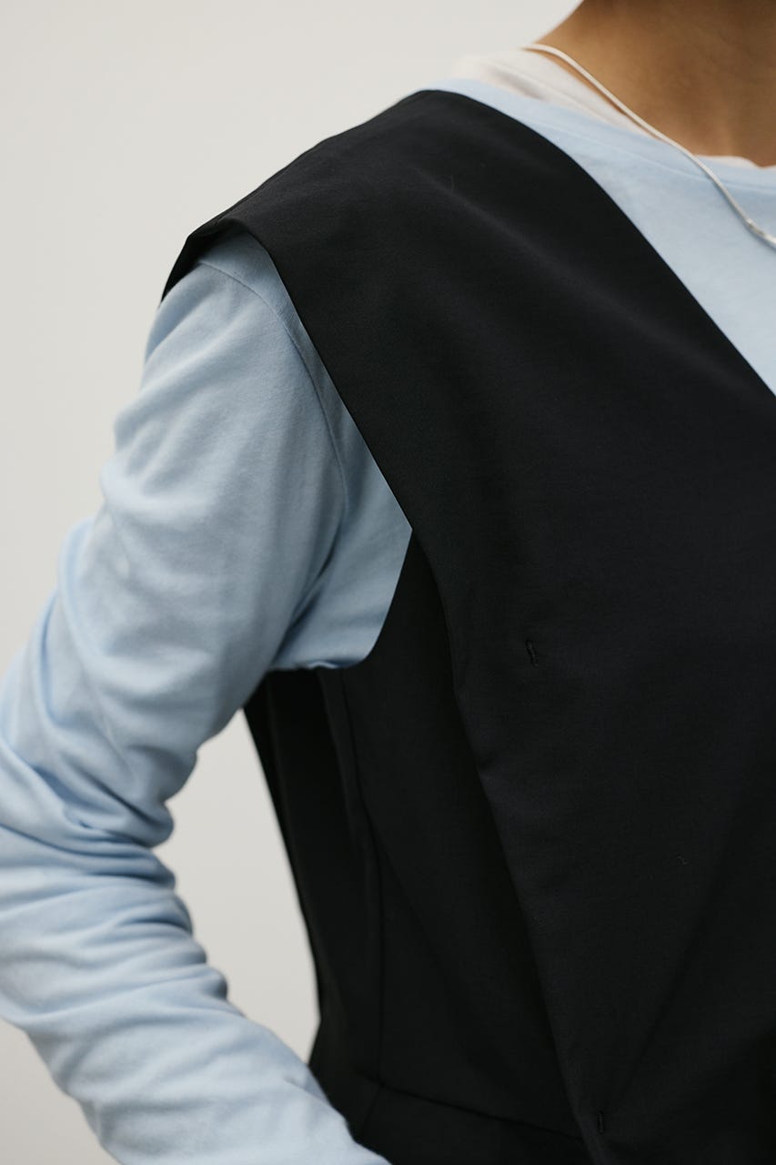 ティアードバルーンワンピース BLK S