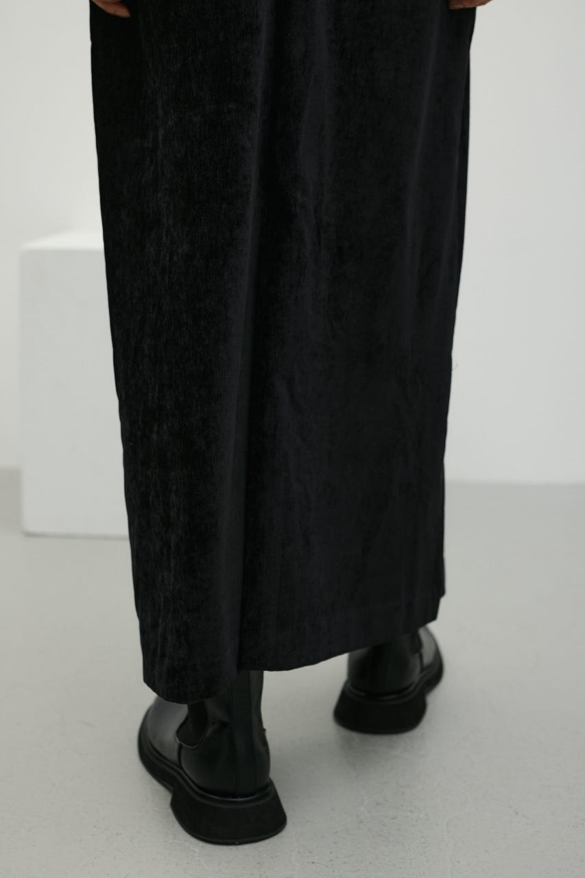 パイピングベロアキャミワンピース BLK M